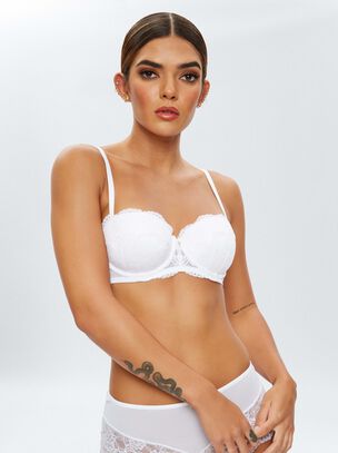 Sexy Lace Padded Balcony Bra