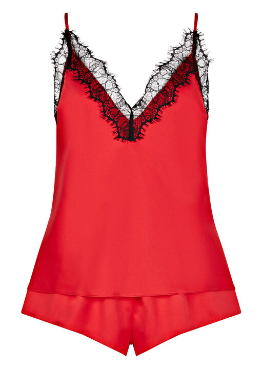 Cerise Cami Set image number 4.0