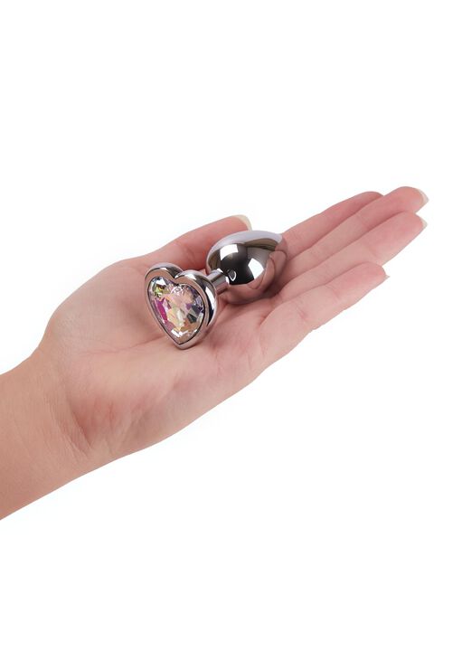 Small Heart Metal Butt Plug image number 4.0